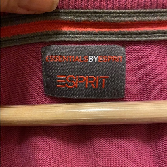 Esprit Men’s BURGANDY V-Neck Sweater Sz XL EUC! - Picture 3 of 15